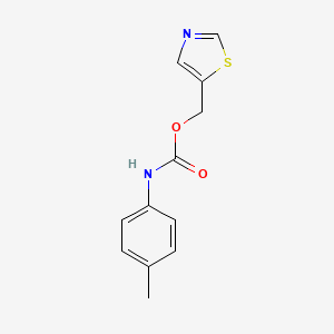 molecular formula C12H12N2O2S B2457428 1,3-thiazol-5-ylmethyl N-(4-methylphenyl)carbamate CAS No. 338981-79-6