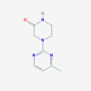 molecular formula C9H12N4O B2457444 4-(4-Methylpyrimidin-2-yl)piperazin-2-one CAS No. 2034282-60-3