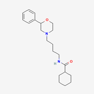N-(4-(2-phenylmorpholino)butyl)cyclohexanecarboxamide