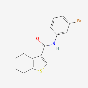 molecular formula C15H14BrNOS B2457457 N-(3-bromophenyl)-4,5,6,7-tetrahydro-1-benzothiophene-3-carboxamide CAS No. 314250-94-7