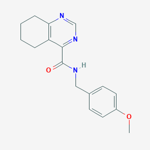 N-[(4-Methoxyphenyl)methyl]-5,6,7,8-tetrahydroquinazoline-4-carboxamide