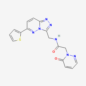 2-(6-oxopyridazin-1(6H)-yl)-N-((6-(thiophen-2-yl)-[1,2,4]triazolo[4,3-b]pyridazin-3-yl)methyl)acetamide