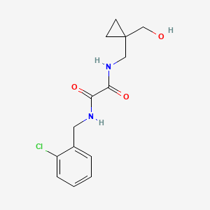 N1-(2-chlorobenzyl)-N2-((1-(hydroxymethyl)cyclopropyl)methyl)oxalamide