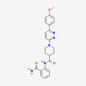 N-(2-carbamoylphenyl)-1-[6-(4-methoxyphenyl)pyridazin-3-yl]piperidine-4-carboxamide