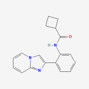 N-(2-(imidazo[1,2-a]pyridin-2-yl)phenyl)cyclobutanecarboxamide