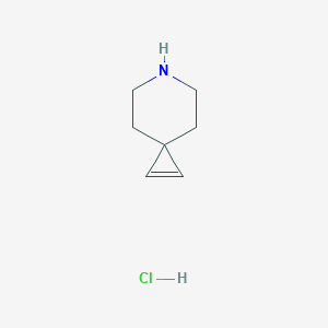 molecular formula C7H12ClN B2457497 6-Azaspiro[2.5]oct-1-ene;hydrochloride CAS No. 2402836-87-5