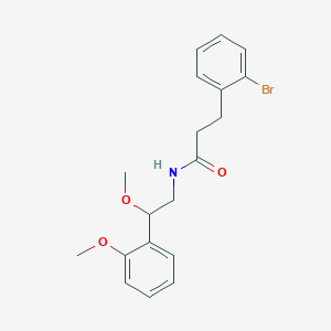 3-(2-bromophenyl)-N-(2-methoxy-2-(2-methoxyphenyl)ethyl)propanamide