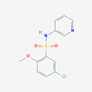 molecular formula C12H11ClN2O3S B245751 5-chloro-2-methoxy-N-(3-pyridinyl)benzenesulfonamide 