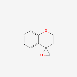 molecular formula C11H12O2 B2457519 8-Methylspiro[2,3-dihydrochromene-4,2'-oxirane] CAS No. 2248318-07-0