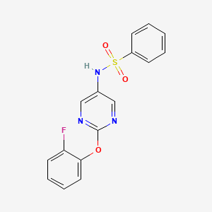 N-[2-(2-Fluorophenoxy)pyrimidin-5-YL]benzenesulfonamide