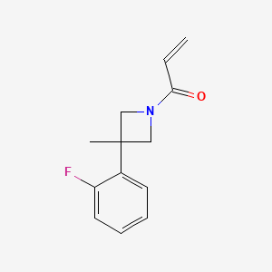 1-[3-(2-Fluorophenyl)-3-methylazetidin-1-yl]prop-2-en-1-one