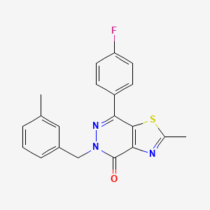 7-(4-fluorophenyl)-2-methyl-5-(3-methylbenzyl)thiazolo[4,5-d]pyridazin-4(5H)-one