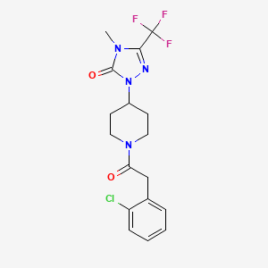 1-(1-(2-(2-chlorophenyl)acetyl)piperidin-4-yl)-4-methyl-3-(trifluoromethyl)-1H-1,2,4-triazol-5(4H)-one