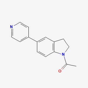 molecular formula C15H14N2O B2457535 1-乙酰基-5-(4-吡啶基)吲哚 CAS No. 90679-26-8
