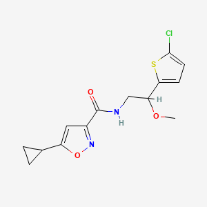 N-(2-(5-chlorothiophen-2-yl)-2-methoxyethyl)-5-cyclopropylisoxazole-3-carboxamide