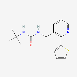 1-(Tert-butyl)-3-((2-(thiophen-2-yl)pyridin-3-yl)methyl)urea