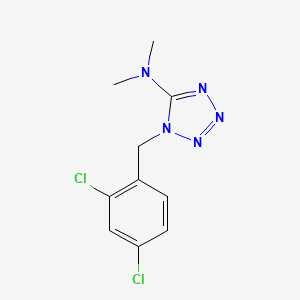molecular formula C10H11Cl2N5 B2457561 N-[1-(2,4-dichlorobenzyl)-1H-1,2,3,4-tetraazol-5-yl]-N,N-dimethylamine CAS No. 338417-33-7
