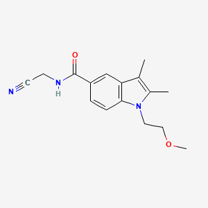 N-(cyanomethyl)-1-(2-methoxyethyl)-2,3-dimethyl-1H-indole-5-carboxamide