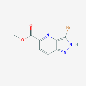 molecular formula C8H6BrN3O2 B2457570 Methyl 3-bromo-1H-pyrazolo[4,3-b]pyridine-5-carboxylate CAS No. 1352909-37-5