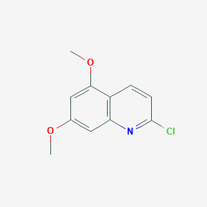 molecular formula C11H10ClNO2 B2457571 2-氯-5,7-二甲氧基喹啉 CAS No. 79249-32-4