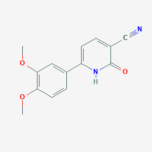 6-(3,4-Dimethoxyphenyl)-2-oxo-1,2-dihydropyridine-3-carbonitrile