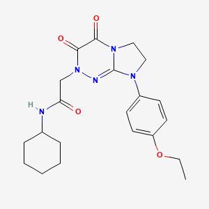 N-cyclohexyl-2-(8-(4-ethoxyphenyl)-3,4-dioxo-3,4,7,8-tetrahydroimidazo[2,1-c][1,2,4]triazin-2(6H)-yl)acetamide