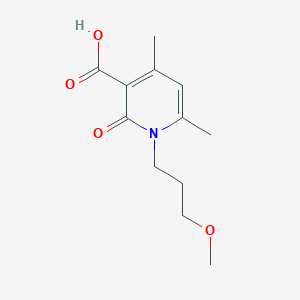 1-(3-Methoxypropyl)-4,6-dimethyl-2-oxo-1,2-dihydropyridine-3-carboxylic acid