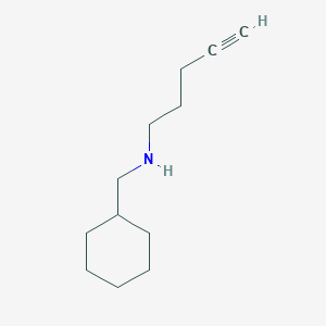 molecular formula C12H21N B2457597 (Cyclohexylmethyl)(pent-4-yn-1-yl)amine CAS No. 1566408-01-2