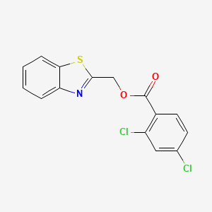 molecular formula C15H9Cl2NO2S B2457604 Benzo[d]thiazol-2-ylmethyl 2,4-dichlorobenzoate CAS No. 306738-65-8