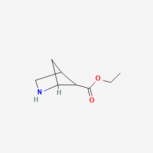 molecular formula C8H13NO2 B2457607 Ethyl 2-azabicyclo[2.1.1]hexane-5-carboxylate CAS No. 1936180-28-7