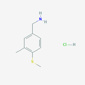 (3-Methyl-4-methylsulfanylphenyl)methanamine;hydrochloride