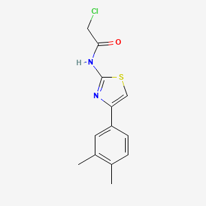 2-chloro-N-[4-(3,4-dimethylphenyl)-1,3-thiazol-2-yl]acetamide