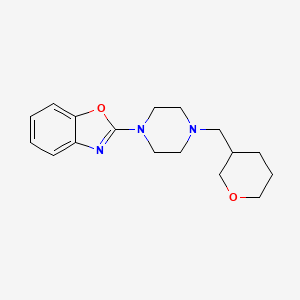 2-[4-(Oxan-3-ylmethyl)piperazin-1-yl]-1,3-benzoxazole