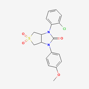 1-(2-chlorophenyl)-3-(4-methoxyphenyl)tetrahydro-1H-thieno[3,4-d]imidazol-2(3H)-one 5,5-dioxide