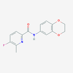 N-(2,3-Dihydro-1,4-benzodioxin-6-yl)-5-fluoro-6-methylpyridine-2-carboxamide