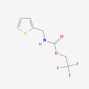 2,2,2-trifluoroethyl N-(thiophen-2-ylmethyl)carbamate