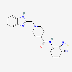 1-((1H-benzo[d]imidazol-2-yl)methyl)-N-(benzo[c][1,2,5]thiadiazol-4-yl)piperidine-4-carboxamide