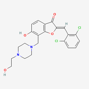 (Z)-2-(2,6-dichlorobenzylidene)-6-hydroxy-7-((4-(2-hydroxyethyl)piperazin-1-yl)methyl)benzofuran-3(2H)-one