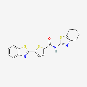 5-(1,3-benzothiazol-2-yl)-N-(4,5,6,7-tetrahydro-1,3-benzothiazol-2-yl)thiophene-2-carboxamide