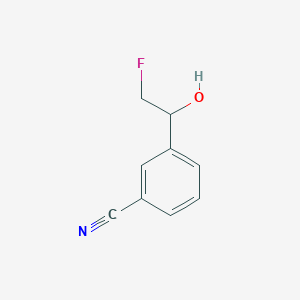 molecular formula C9H8FNO B2457737 3-(2-Fluoro-1-hydroxyethyl)benzonitrile CAS No. 2173999-26-1