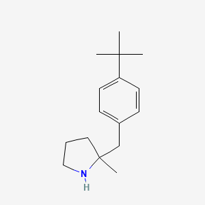 molecular formula C16H25N B2457742 2-[(4-Tert-butylphenyl)methyl]-2-methylpyrrolidine CAS No. 1542926-57-7