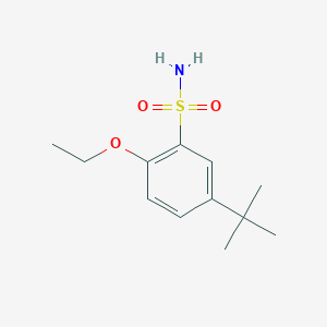 molecular formula C12H19NO3S B2457744 5-(Tert-butyl)-2-ethoxybenzenesulfonamide CAS No. 1206134-09-9