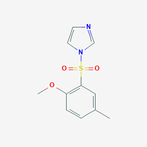 molecular formula C11H12N2O3S B245775 1-(2-Methoxy-5-methylphenyl)sulfonylimidazole 