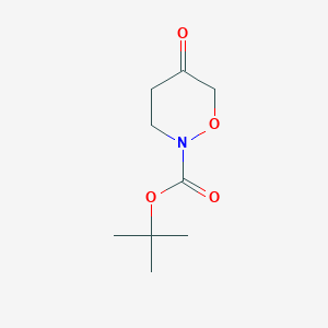 molecular formula C9H15NO4 B2457756 Tert-butyl 5-oxooxazinane-2-carboxylate CAS No. 1683529-07-8