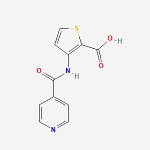 molecular formula C11H8N2O3S B2457763 3-(Pyridine-4-amido)thiophene-2-carboxylic acid CAS No. 926232-01-1