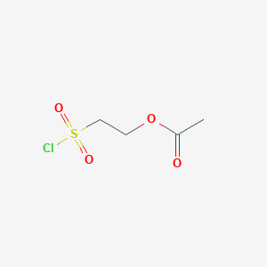 molecular formula C4H7ClO4S B2457765 2-(Chlorosulfonyl)ethyl acetate CAS No. 78303-71-6
