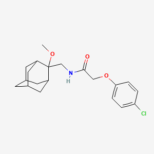 molecular formula C20H26ClNO3 B2457774 2-(4-chlorophenoxy)-N-(((1R,3S,5r,7r)-2-methoxyadamantan-2-yl)methyl)acetamide CAS No. 1797560-94-1