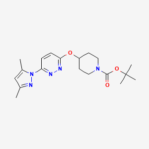 Tert-butyl 4-[6-(3,5-dimethylpyrazol-1-yl)pyridazin-3-yl]oxypiperidine-1-carboxylate