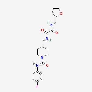 N1-((1-((4-fluorophenyl)carbamoyl)piperidin-4-yl)methyl)-N2-((tetrahydrofuran-2-yl)methyl)oxalamide