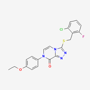 3-((2-chloro-6-fluorobenzyl)thio)-7-(4-ethoxyphenyl)-[1,2,4]triazolo[4,3-a]pyrazin-8(7H)-one